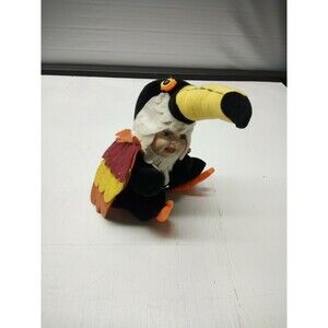 Vintage Cuddle Kids Collection Tucan Bird Baby Doll 2001 10.5 Inches